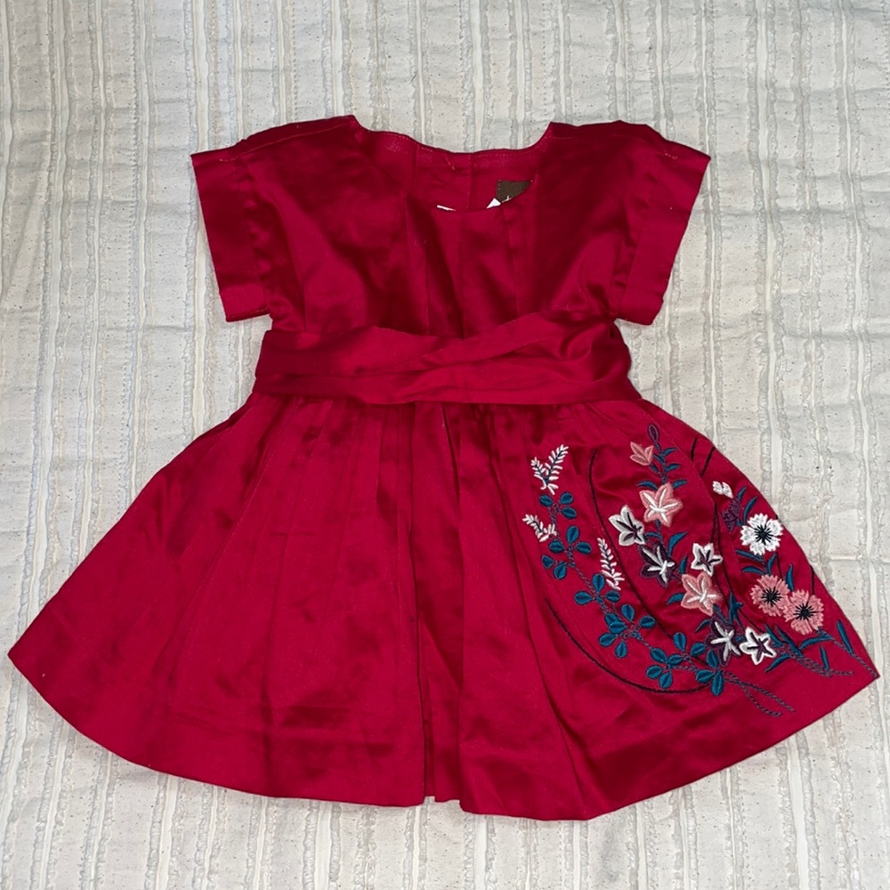 Tea Akira Embroidered Baby Dress